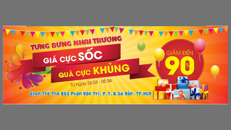 15+ mẫu băng rôn khai trương đẹp, chuyên nghiệp và sang trọng